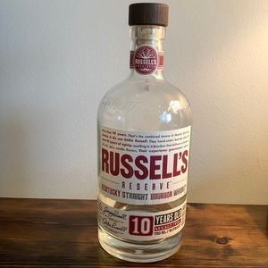 Russell’s Reserve 10 Year Empty Bourbon Bottle